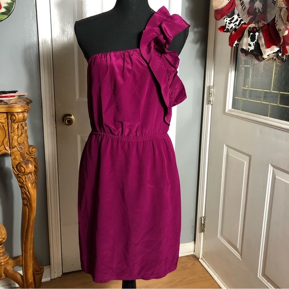 Blossom & Honey One Shoulder Ruffle Mini Dress - Picture 1 of 4